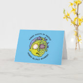 RICKとMORTY™|様式化されたモーティフライ引用文 カード (黄色い花)