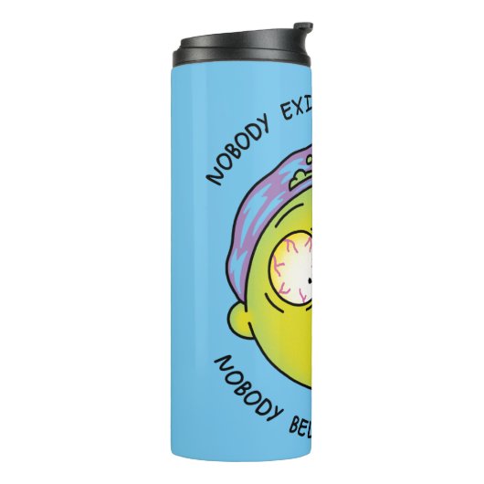 RICKとMORTY™|様式化されたモーティフライ引用文 タンブラー (回転左)