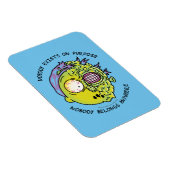 RICKとMORTY™|様式化されたモーティフライ引用文 マグネット (右側)