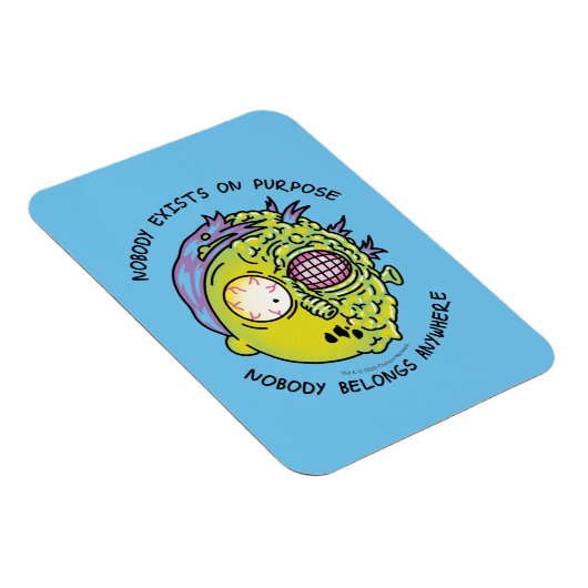 RICKとMORTY™|様式化されたモーティフライ引用文 マグネット (右側)