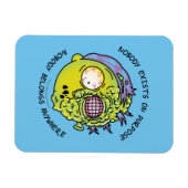 RICKとMORTY™|様式化されたモーティフライ引用文 マグネット (横)