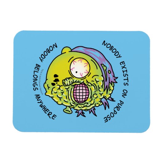 RICKとMORTY™|様式化されたモーティフライ引用文 マグネット (横)