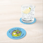 RICKとMORTY™|様式化されたモーティフライ引用文 ラウンドペーパーコースター (インサイチュ)