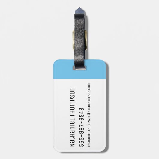 RICKとMORTY™|様式化されたモーティフライ引用文 ラゲッジタグ (裏面縦)