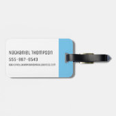 RICKとMORTY™|様式化されたモーティフライ引用文 ラゲッジタグ (裏面横)