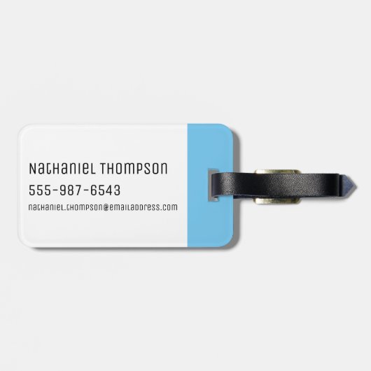 RICKとMORTY™|様式化されたモーティフライ引用文 ラゲッジタグ (裏面横)