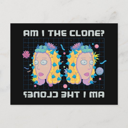 RICKとMORTY™|私がクローンですか? インビテーションポストカード (正面)