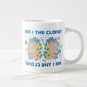 RICKとMORTY™|私がクローンですか? ジャンボコーヒーマグカップ (右)