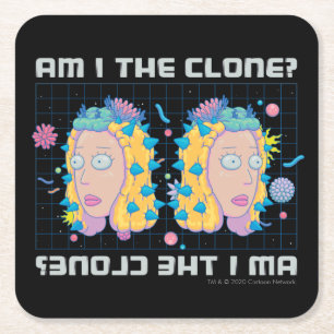 RICKとMORTY™ 私がクローンですか？ スクエアペーパーコースター