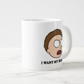 RICKとMORTY™|私のドラゴンが欲しい ジャンボコーヒーマグカップ (正面右)