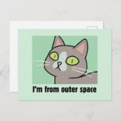 RICKとMORTY™|私は宇宙から来ました インビテーションポストカード (正面/裏面)