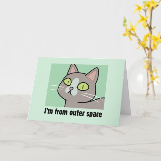 RICKとMORTY™|私は宇宙から来ました カード (黄色い花)