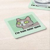 RICKとMORTY™|私は宇宙から来ました スクエアペーパーコースター (アングル)