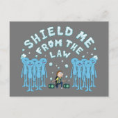 RICKとMORTY™|私を法律から守る インビテーションポストカード (正面)