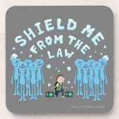 RICKとMORTY™|私を法律から守る コースター (正面)