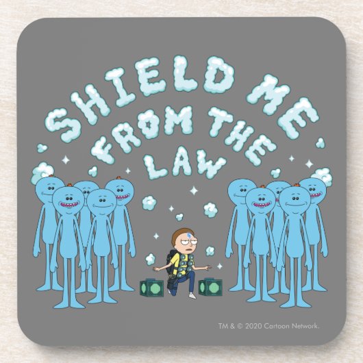 RICKとMORTY™|私を法律から守る コースター (正面)