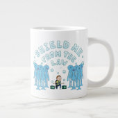 RICKとMORTY™|私を法律から守る ジャンボコーヒーマグカップ (右)