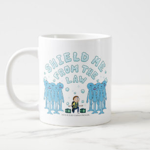 RICKとMORTY™ 私を法律から守る ジャンボコーヒーマグカップ