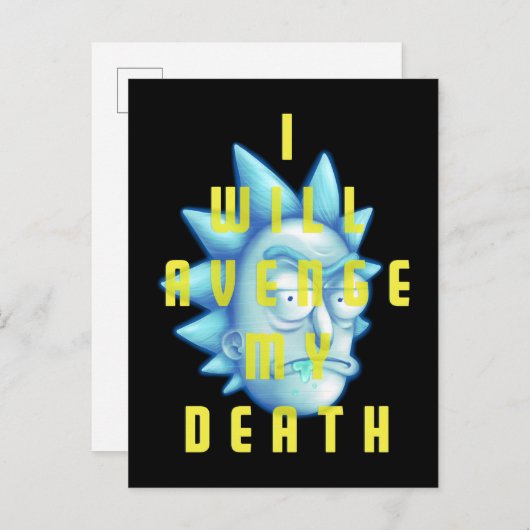 RICKとMORTY™|自分の死の仇を討つ インビテーションポストカード (正面/裏面)