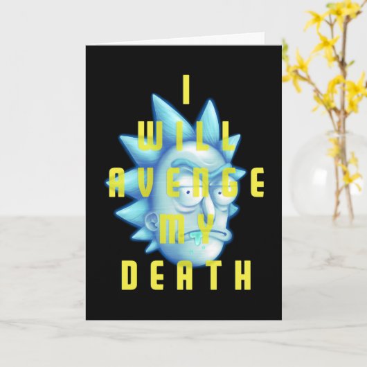 RICKとMORTY™|自分の死の仇を討つ カード (黄色い花)