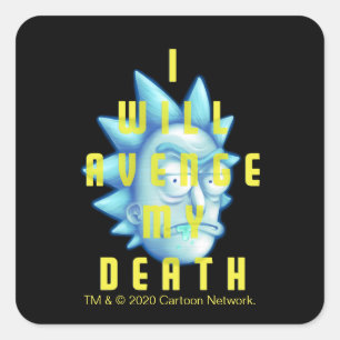 RICKとMORTY™ 自分の死の仇を討つ スクエアシール