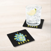 RICKとMORTY™|自分の死の仇を討つ スクエアペーパーコースター (インサイチュ)