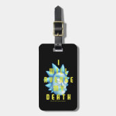 RICKとMORTY™|自分の死の仇を討つ ラゲッジタグ (正面縦)