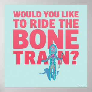 RICKとMORTY™ 解剖学パーク-ボーントレイン ポスター
