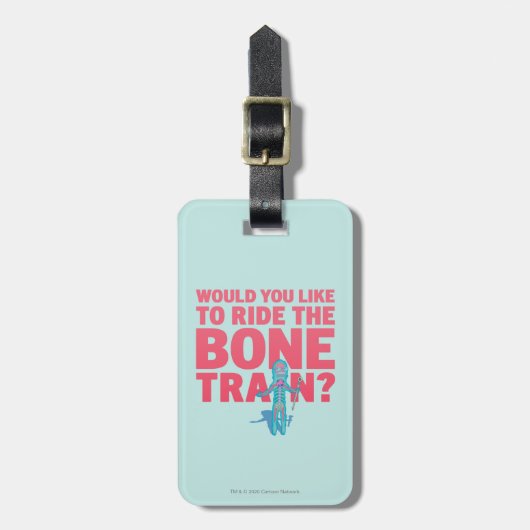 RICKとMORTY™|解剖学パーク-ボーントレイン ラゲッジタグ (正面縦)