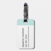 RICKとMORTY™|解剖学パーク-ボーントレイン ラゲッジタグ (裏面縦)