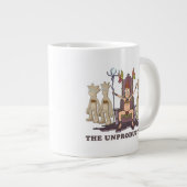 RICKとMORTY™|非生産性 ジャンボコーヒーマグカップ (正面右)