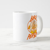 RICKとMORTY™|鳥のペンタグラム ジャンボコーヒーマグカップ (正面右)