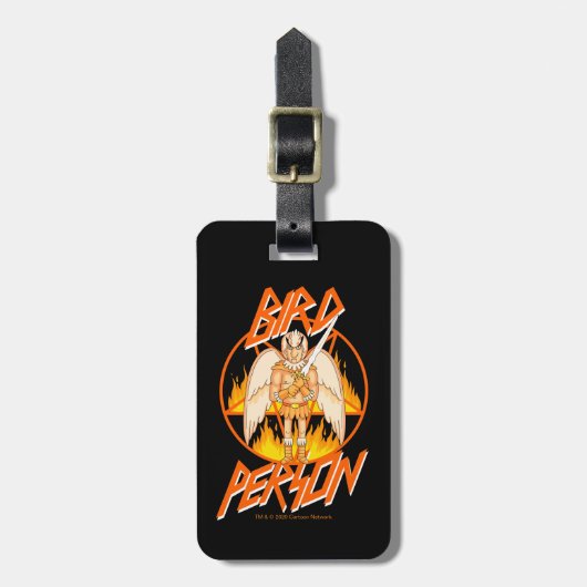 RICKとMORTY™|鳥のペンタグラム ラゲッジタグ (正面縦)