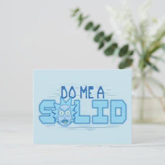 RICKとMORTY™| Do Me aを実行しま無地のす インビテーションポストカード (スタンド正面)