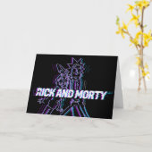RICKとMORTY™| Glitched Rick And Morty カード (黄色い花)