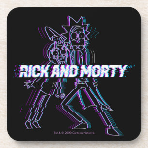 RICKとMORTY™  Glitched Rick And Morty コースター