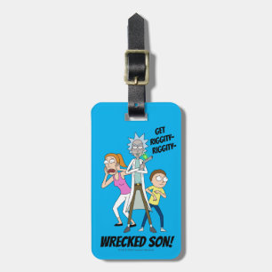 RICKとMORTY™  Rick、Morty、Summer ラゲッジタグ