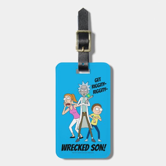 RICKとMORTY™| Rick、Morty、Summer ラゲッジタグ (正面縦)