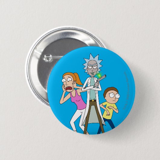RICKとMORTY™| Rick、Morty、Summer 缶バッジ (正面&裏面)