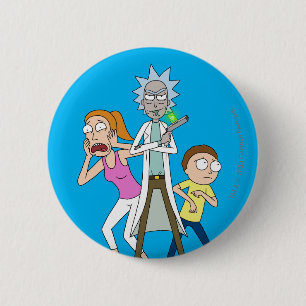 RICKとMORTY™  Rick、Morty、Summer 缶バッジ
