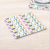 RICKとMORTY™| Schwiftyを取得 スクエアペーパーコースター (アングル)