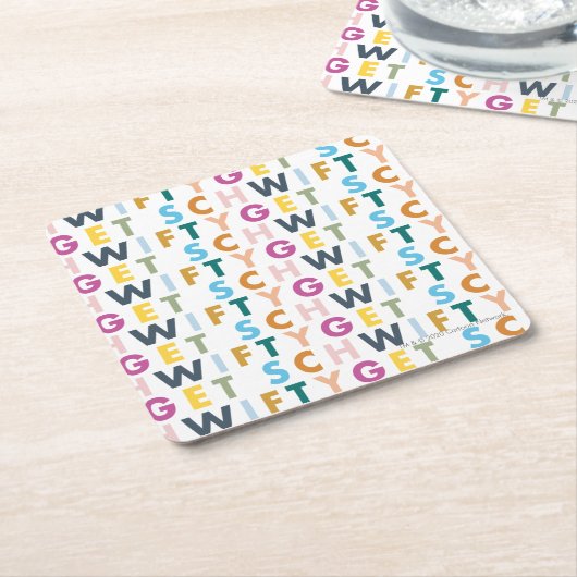 RICKとMORTY™| Schwiftyを取得 スクエアペーパーコースター (アングル)