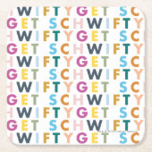 RICKとMORTY™| Schwiftyを取得 スクエアペーパーコースター (正面)