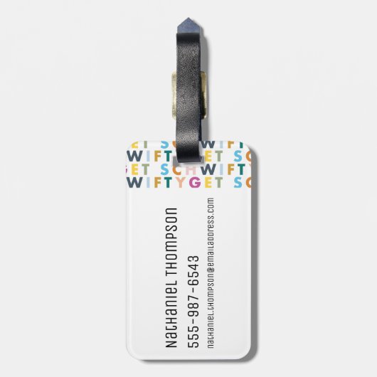 RICKとMORTY™| Schwiftyを取得 ラゲッジタグ (裏面縦)