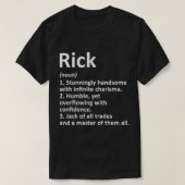 RICK定義パーソナライズされた名おもしろい誕生日G Tシャツ (デザイン正面)