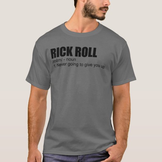 Rick転がミーム定おもしろい義ミームRick Tシャツ (正面)