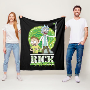 RICK AND MORTY™   グリーンスプラッシュ フリースブランケット