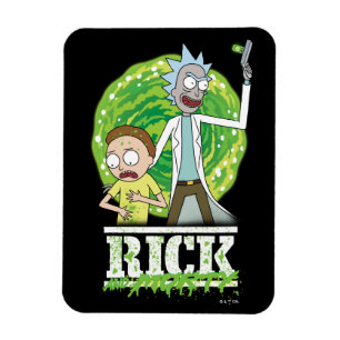 RICK AND MORTY™   グリーンスプラッシュ マグネット