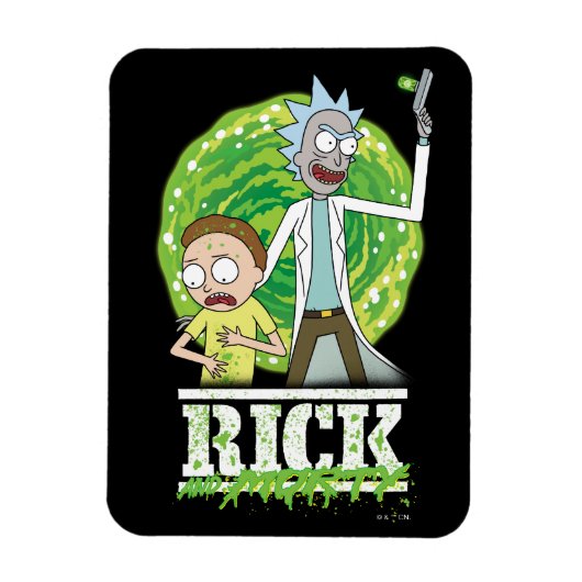 RICK AND MORTY™ | グリーンスプラッシュ マグネット (縦)