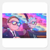 Rick and Morty スクエアシール (正面)